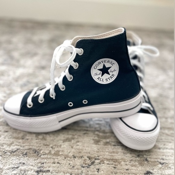 New Converse Chuck Taylor All Star Lift High Tops Black Platform size 7 - Picture 8 of 11